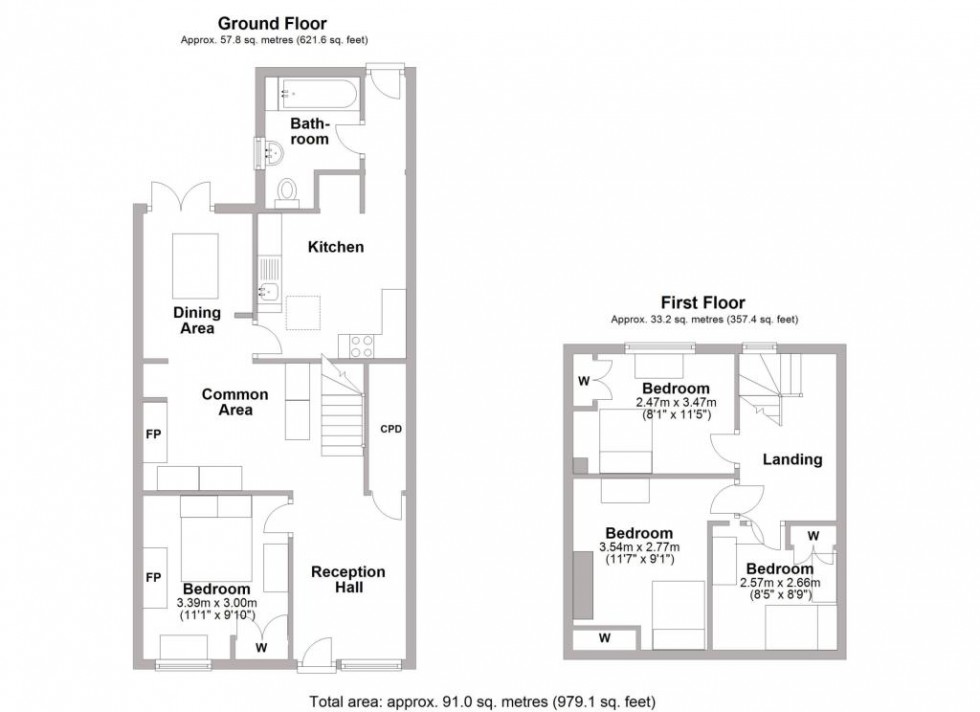 Floorplan for Swan Street,  Leamington Spa, CV32