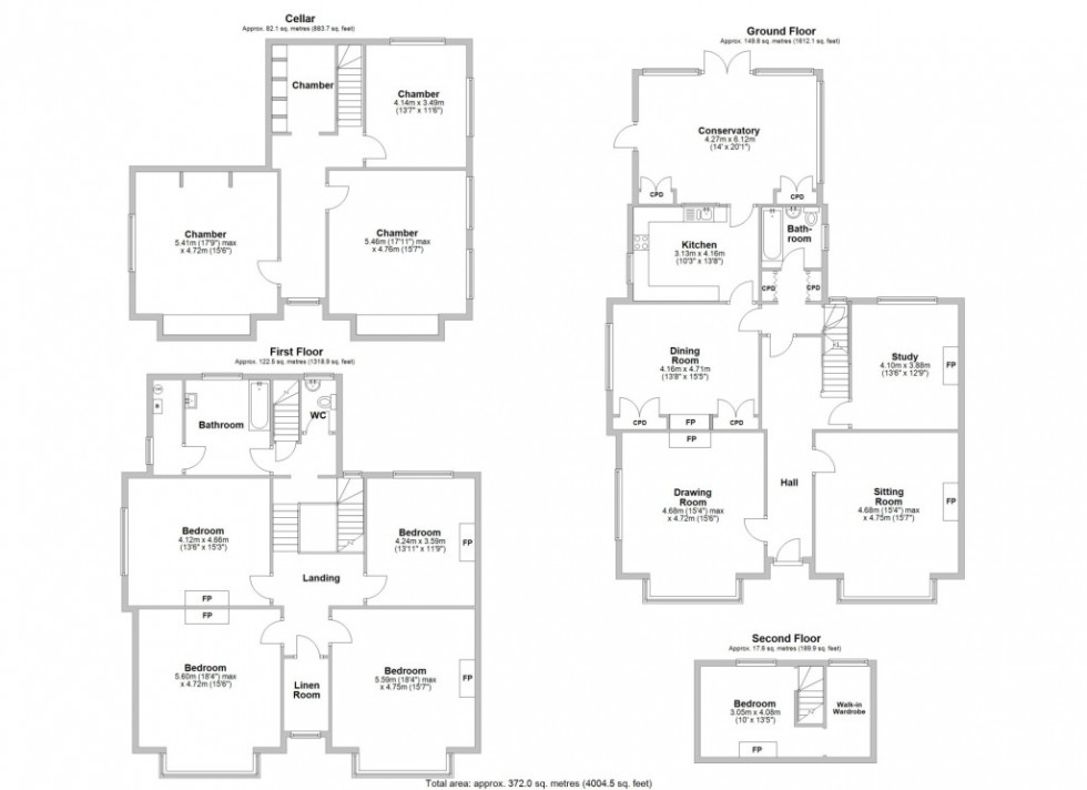 Floorplan for Heath Terrace,  Leamington Spa, CV32