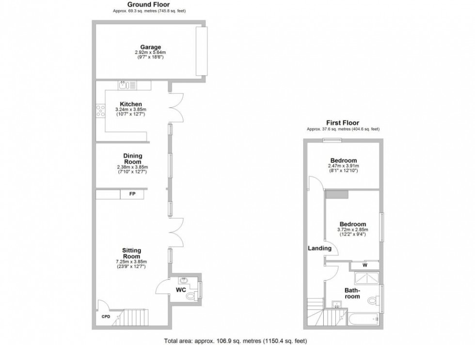 Floorplan for Victoria Street,  Leamington Spa, CV31