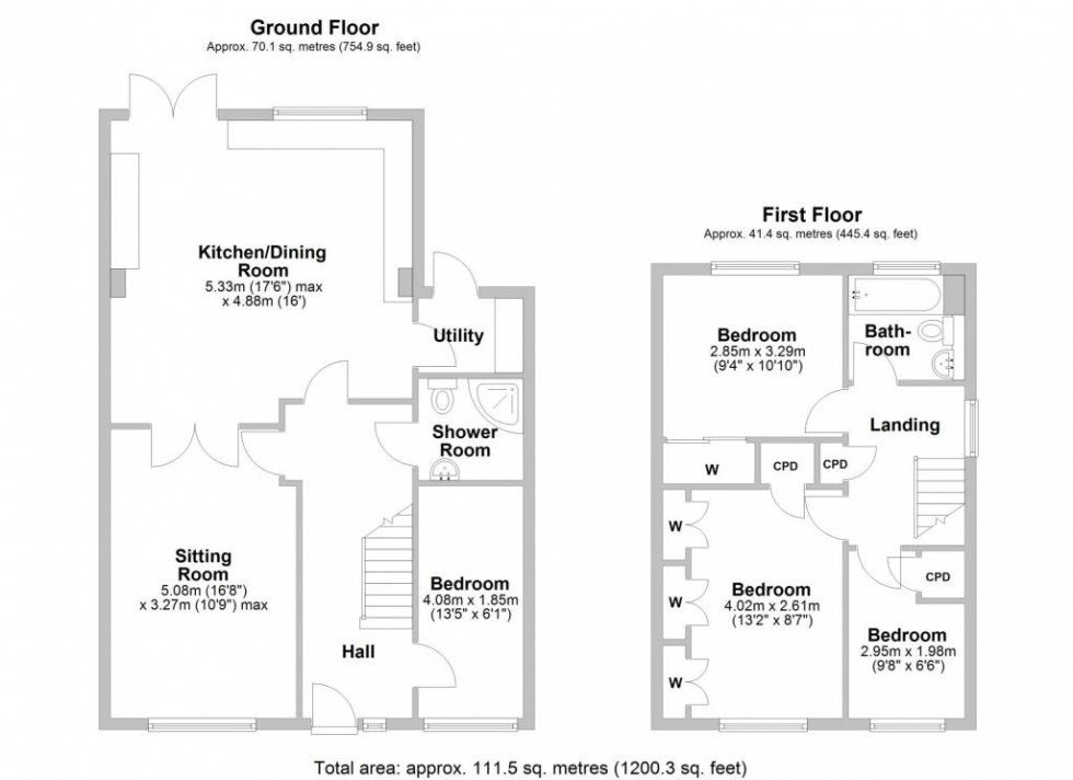 Floorplan for Rawnsley Drive,  Kenilworth, CV8