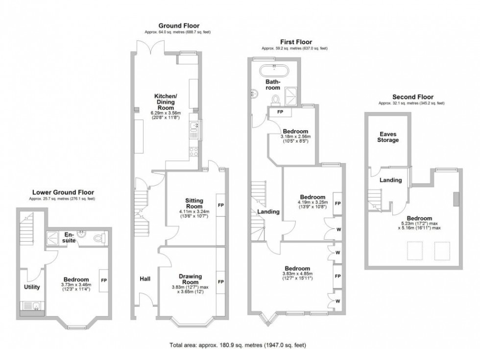 Floorplan for Greatheed Road,  Leamington Spa, cv32