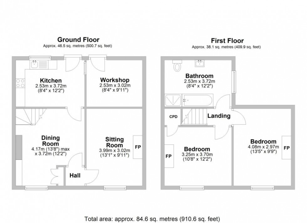 Floorplan for Beaconsfield Street,  Leamington Spa, CV31