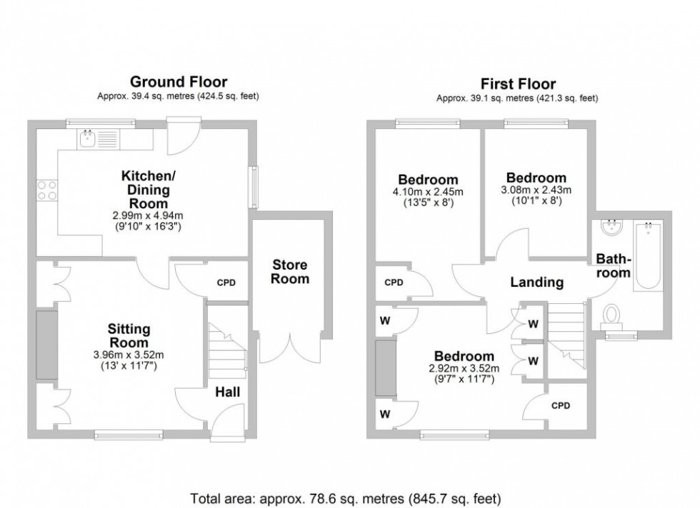 Floorplan for Kennan Avenue,  Leamington Spa, CV31