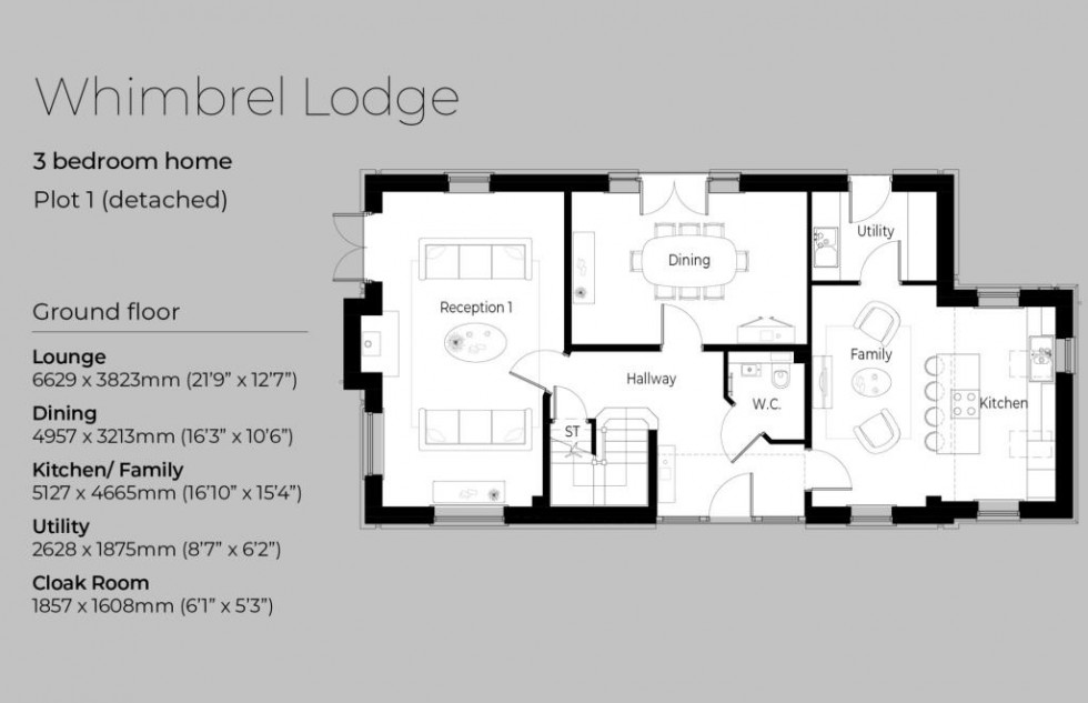 Floorplan for Whimbrel Lodge Whimbrel Lodge, Owlswick, Owlswick, HP27