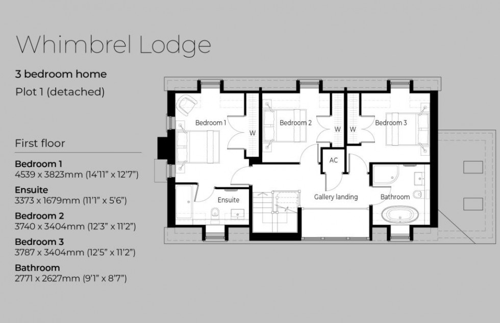 Floorplan for Whimbrel Lodge Whimbrel Lodge, Owlswick, Owlswick, HP27