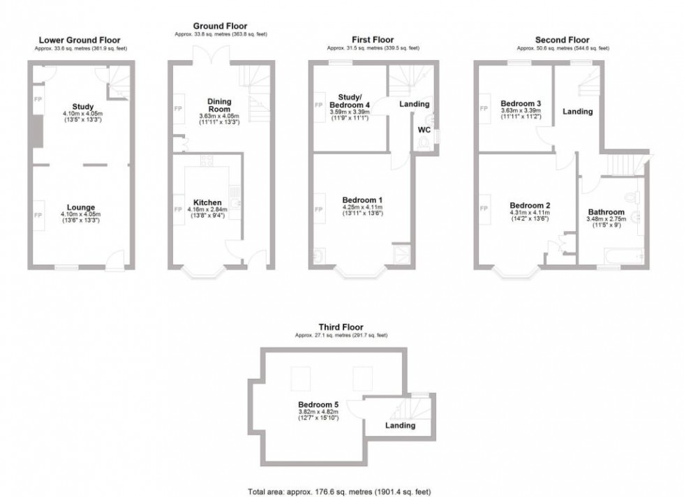 Floorplan for Grove Street,  Leamington Spa, CV32