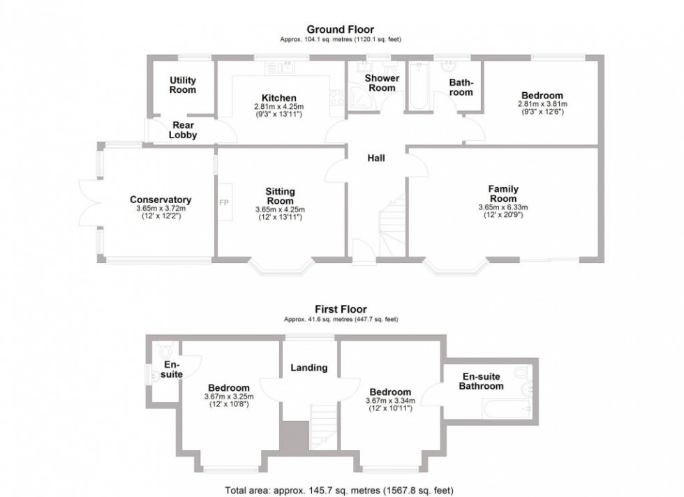 Floorplan for Hatton Road, Norton Lindsey, Warwick, CV35