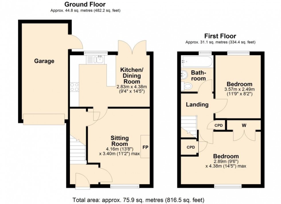 Floorplan for Montgomery Road,  Leamington Spa, CV31