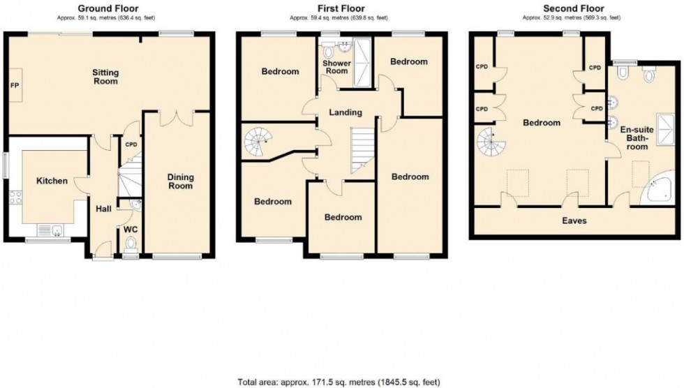 Floorplan for Coxs Orchard,  Leamington Spa, CV31