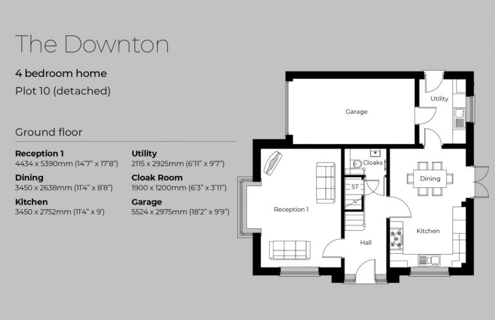 Floorplan for Deerhurst Gardens Barton Road, Welford On Avon, Stratford-upon-Avon, CV37